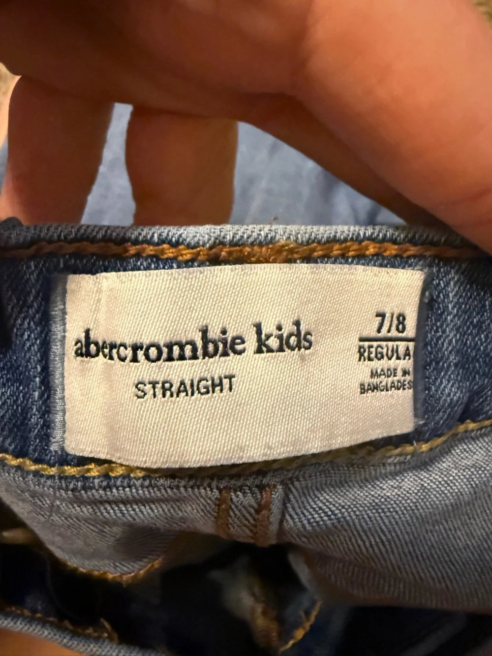 abercrombie kids Light Blue Straight Leg Jeans